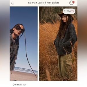 Free People Dolman Quilted Jacket